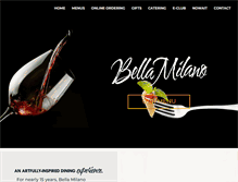 Tablet Screenshot of bellamilanos.com